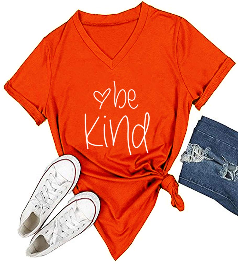 DANVOUY Womens T Shirt Casual Cotton Short Sleeve V-Neck Graphic T-Shirt Tops Tees