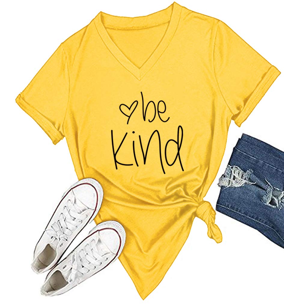 DANVOUY Womens T Shirt Casual Cotton Short Sleeve V-Neck Graphic T-Shirt Tops Tees